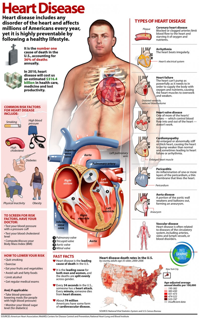 The Facts About Heart Disease [Infographic]