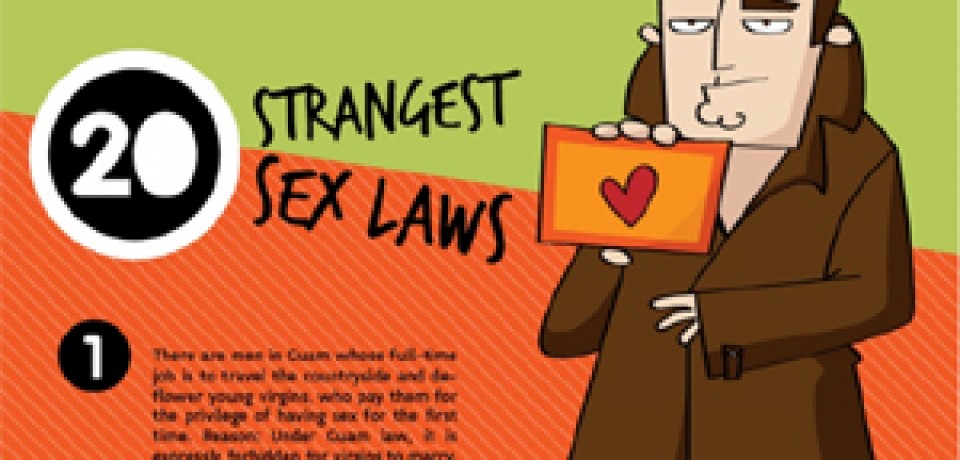 20 Strangest Sex Laws From Around The World Only Infographic 