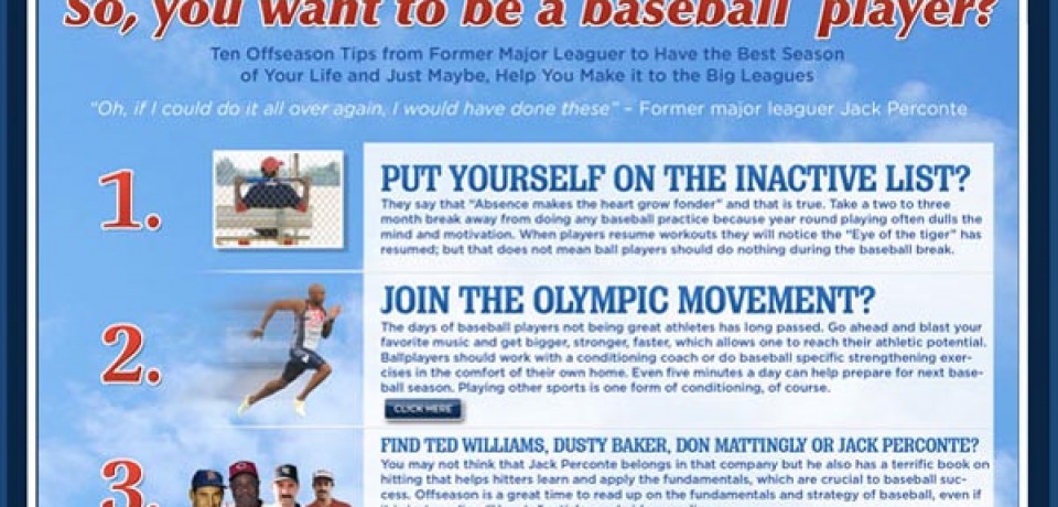 So, you want to be a baseball player?