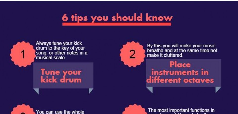 6 Electronic music production tips you should know [Infographic]
