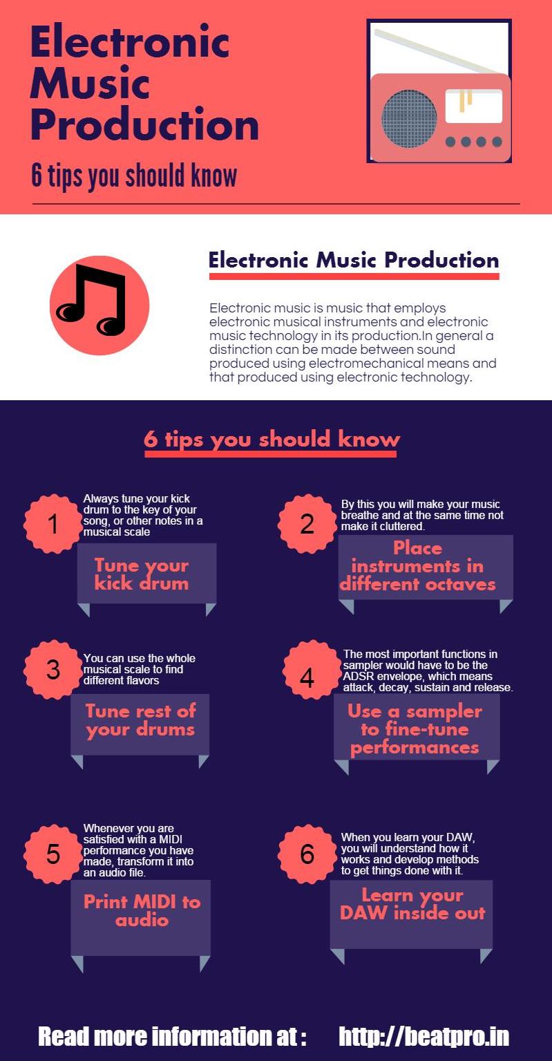 6 Electronic music production tips you should know [Infographic]