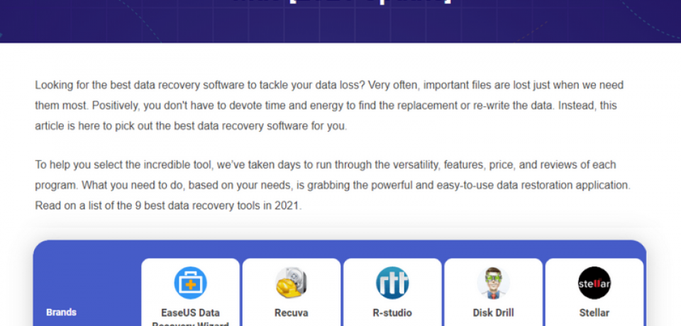 Top 9 Best Data Recovery Software for Windows and Mac