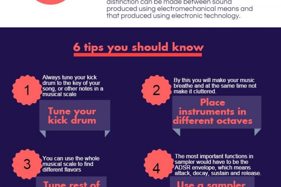 6 Electronic music production tips you should know [Infographic]